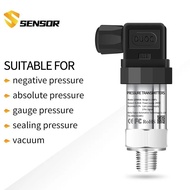 Water Oil Fuel Gas Air Pressure Transmitter G1/4 24V 4-20mA 0-10V 0-600bar Optional Stainless Steel 