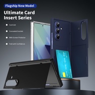 Card Slot Phone Case For Samsung Galaxy Z Fold7 Fold 7 5G W26 All-inclusive Hinge Protection Ultra-t