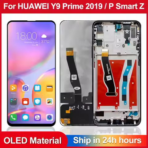 AMOLED For Huawei Y9 Prime 2019 STK-L21 L22 LX3 Display Touch Screen Digitizer Assembly For Huawei P