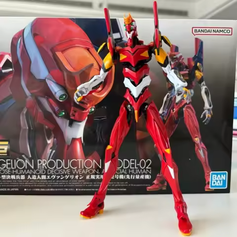 Bandai Hot Rg Evangelion Model Kit Evangelion Figures Collectble Eva 01 00 02 Assembly Kit Mobiles S