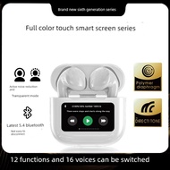 earpod bluetooth earphone New Style A12pro Color Screen Bluetooth Headset ENC Noise Cancellation Lon