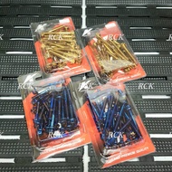KINGDRAG TITANIUM BLUE/GOLD ENGINE SCREW 1BOX SET(Y15ZR/LC135 4S/5S)