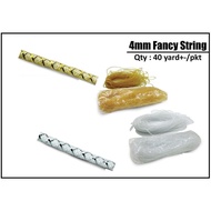 4MM Fancy String for Decoration and DIY purpose Bunga Kerawang Bunga Telur  Sarung