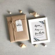 1 Thessalonians 5:16-18 | Rejoice Pray Give Thanks | Bible verse | Christmas Baptism Christening Far