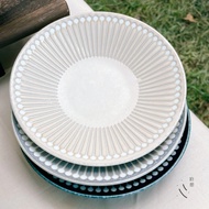 [Rest] New Color Albee Splashing Water Ten Grass Lightweight Food Utensils Shallow Plate 14.5cm Made