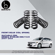 Honda Stream RN1/2/3/4/5, RN6/7/8/9 Front (Depan) / Rear (Belakang) Standard Coil Spring 2pcs