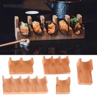KOTAKAN13A Wooden Taco Snack Food Holder, U Shape Elegant Design Sushi Rack,  Wood Wood Plate Cuisin