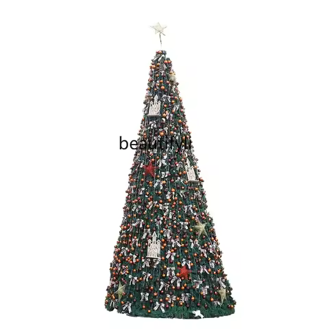 NQ Large Christmas tree 4/5/6 meters outdoor luminous frame tree set Christmas decoration