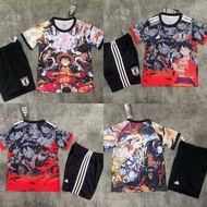 2025 Japan Anime Luffy Kids Football Jersey Set