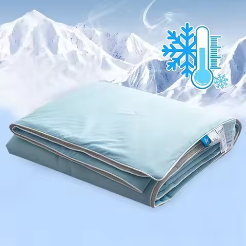 Air Condition Comforter for Summer Pure Color Ice Silk Cooling Blanket Lightweight and Smooth Twin/K