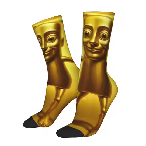 Funny Sock Tung Tung Tung Sahur 5 Vintage Quality Pattern Printed Men Crew Socks Novelty Men's Socks
