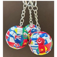 PU Leather Mini Soccer Ball Keychain, Sports Keychain, Gift