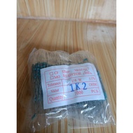 1/4w 1k2 resistor contains 1000 pcs