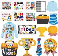 FANCY LAND Father’s Day Craft Kits for Kids Make Your Own Fathers Day Gift Art Crafts for Party Favo