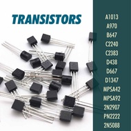 Transistor A1013 A940 A970 B647 C2073 C2240 C2383 D438 D667 MPSA42 MPSA92 2N2907 PN2222 2N5088 NPN