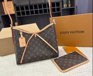 ✨LV louis vuitton  carryall  帆布牛皮手提單肩包 小號 女款 黑色