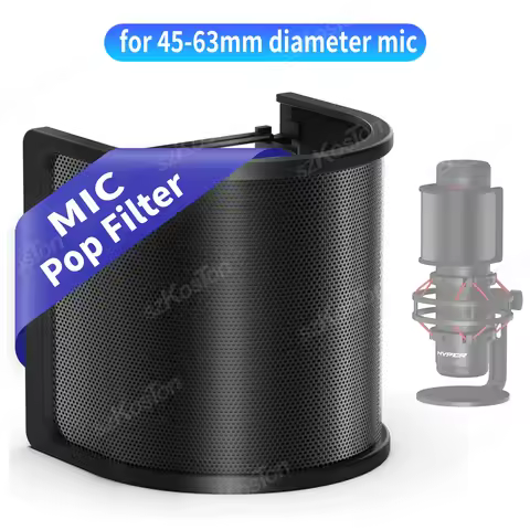 Condenser Microphone Pop Filter Metal Mesh Foam Recording Microphone Windscreen Cover Shield for A8