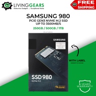 Samsung SSD 980 Series M.2 PCIE 3.0 GEN3X4 NVME 1.4 SSD For Desktop/Notebook (250GB/500GB/1TB)