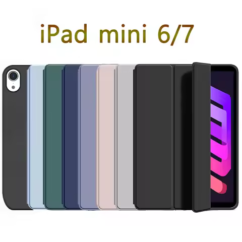 For iPad mini 6 / 7 8.3'' 2021 2024 Soft Silicone Case, For Apple iPad mini 6th 7th Generation Magne