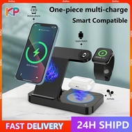 🔥 4 in 1 Wireless Charger Induction Charging Stand Foldable for Phone 14 Alrpod Pro IOS Watch Ultra 