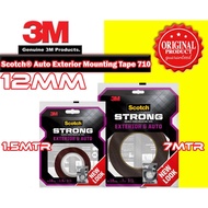 3M Scotch Exterior & AUTO Mounting Double Sided Tape 12mmx1.5M / 12mmx7M  710-S12, 710-M12