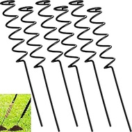 Dunzy 4 Pcs Spiral Fishing Rod Holders Heavy Duty 1.75 Inch/1.9 Inch Diameter Metal Bank Pole Stand 