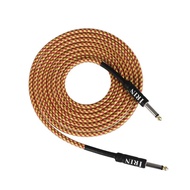 Electric Guitar Bass Cable Musical Instrument Audio Cable 1/4 Inch to 1/4 Inch TS Straight Plugs, 3 