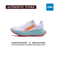 รับประกันของแท้ Hoka One One Carbon X 2 " White Red " รองเท้ากีฬา 1113526 - WBOR รับประกัน 1 ปี