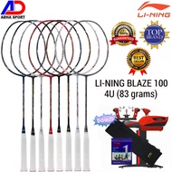 Raket Badminton Lining Blaze 100 5U 78g 4U 84g Raket Bulutangkis