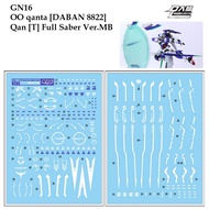 [DALIN] GN16 MG 1/100 OO QAN[T] FULL SABER VER.MB DABAN 8822 GUNDAM WATER SLIDE DECAL
