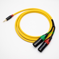 Dây Audio Jack 3.5mm Ra 2 Đầu Canon Đực dài 1met - MrG | dây 3.5 ra canon đực dây rack 3.5 canon đực