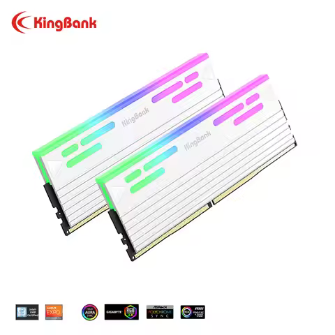 KingBank SoarBlade KFRW DDR5 RGB Series Ram 32GB (16GBx2) 6000MHz CL26 Hynix A die Memory UDIMM Desk