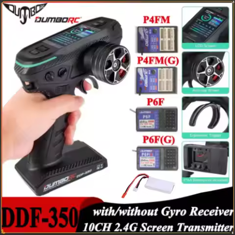 DUMBORC DDF-350 Transmitter with Receiver 2.4G 10CH Digital Radio Remote Controller