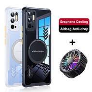Note 10 5G Phone Case for Xiaomi Redmi Note 11 Pro 11E Note11T Graphene Aluminum Alloy Game Heat Dis