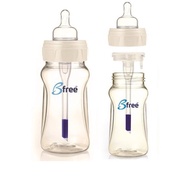 英國 Bfree 貝麗 Plus寬口玻璃防脹氣奶瓶260ml