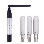 【AiBi Home】-Dmx512 2.4G Ism Wireless Transmitter + 3Pcs Receivers Built-In Rechargeable Batterys 800M Long Visible Transmission Distance for Stage Party Light