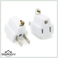 SOURCE Compacts International Adapter 3 Pin to 2 Pin Plug Socket Adapter Extension