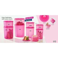 Tupperware One Touch l Bekas Makanan Pink