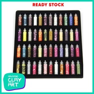 SET OF 48 COLOR GLITTERS FLAKES EPOXY JEWELRY FILLING FOR DIY JEWELRY