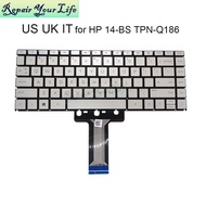 UK US Italian English Notebook Keyboard For HP Pavilion X360 14-BS 14-BA 14T-BA 14M-BA TPN-W125 Q186 Q189 Q187 C131 L50382-001