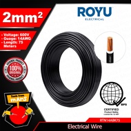 Royu THHN / THWN-2 Stranded Circuit Wire Gauge 2.0mm 14 AWG 75 Meters Electrical Thermoplastic TFM