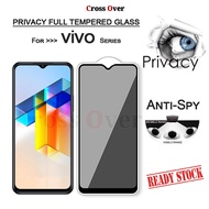 FOR VIVO Y04 Y04S Y21D Y29 Y29S Y29T Y31 4G 5G Full Privacy Tempered Glass Anti Spy Screen Protector