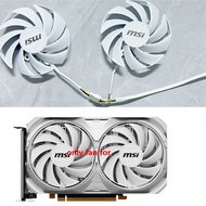 2 fans 87MM PLD09210S12HH RTX4060 Video Card Fan For MSI RTX 4060 VENTUS 2X White Replacement Graphi