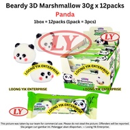 *Halal* Beardy 3D Marshmallow Duckling / Panda / Lovely Cat 30g x 12packs Halal Viral Candy Peeps SO