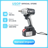 Nanwei Electric Wrench Cordless Impact Wrench Lithium Battery - NW-HH-1J11