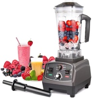 BioloMix 3HP 2200W Heavy Duty Commercial Grade Timer Blender Mixer Juicer Fruit Food Processor Ice Smoothies BPA Free 2L Jar 110 v ul wall-breaking machine power stir food machine crushed ice with regular commercial blender