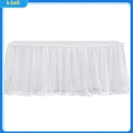 Tulle Tablecloth for Round Table Table Skirt for Rectangular Table White Tulle Table Skirt for Weddi