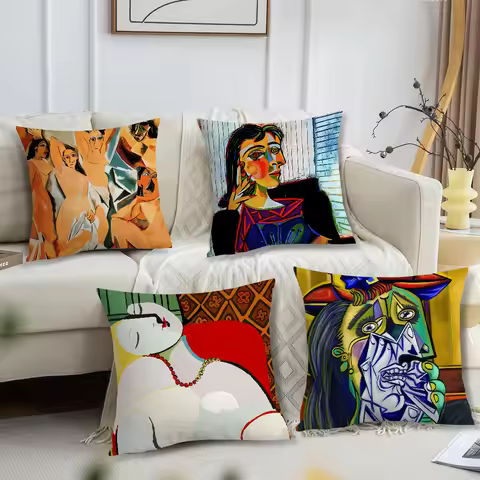 Art Pablo Picasso Cubism Abstract For Bedroom Car Coffee Shop Room Soft and Living Room Sofa Decorat