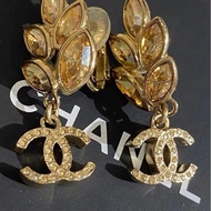 chanel香奈兒稻穗夾式耳環