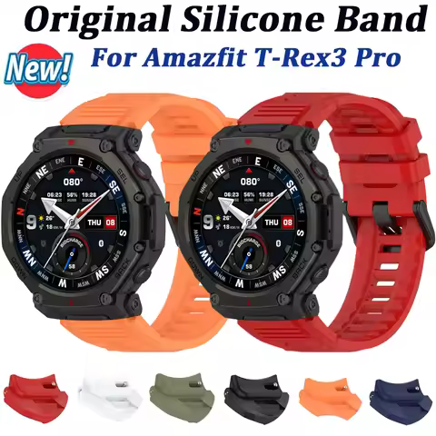 Sports Silicone Strap For Amazfit T-Rex3 Pro Original Bracelet Belt Comfortable Wristband For Amazfi